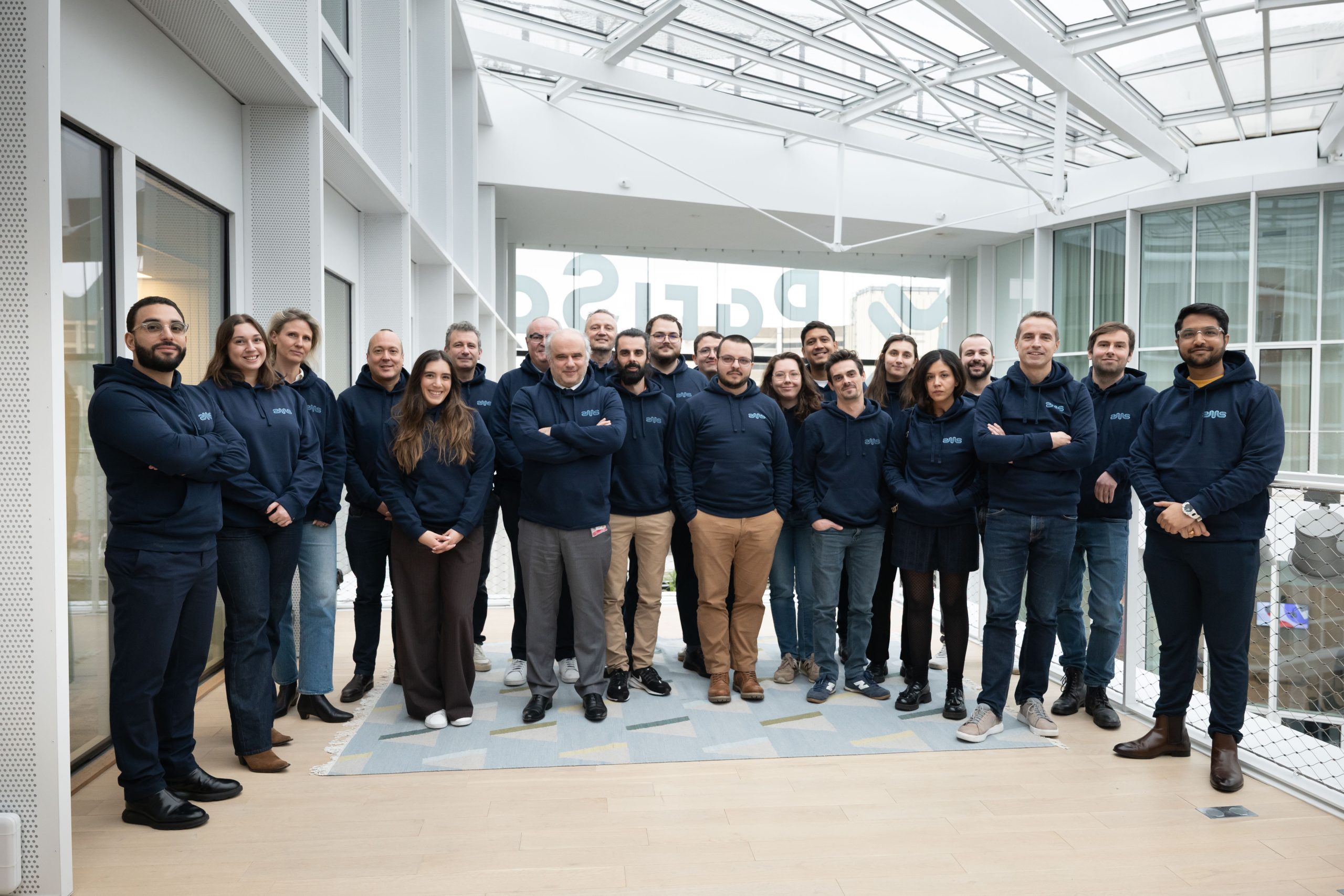 group photo of Emyosound employees